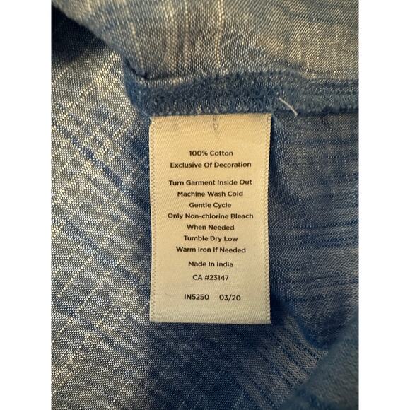 Talbots Women’s Size Small Embroidered Eyelet Tassel Tie Top Peasant Blouse - Picture 8 of 8